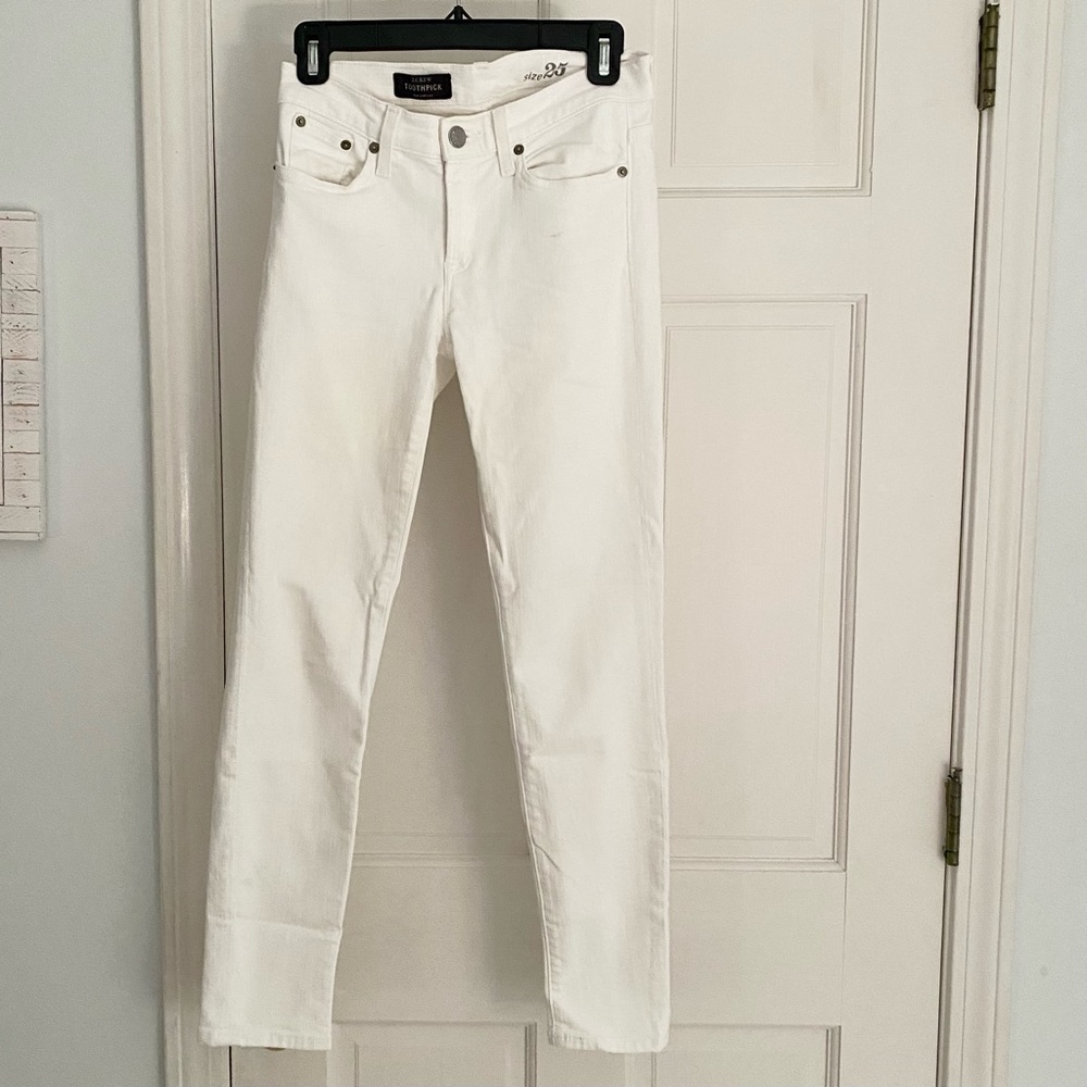 J.Crew W's white skinny jeans, size 25